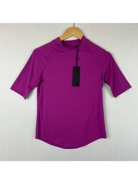 Greyson Short Sleeve Sienna Shirt Active Top Purple Women's Size S